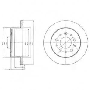 Тормозной диск Delphi BG4061