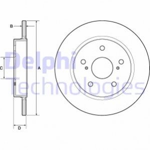 Гальмвний диск Delphi BG4183C