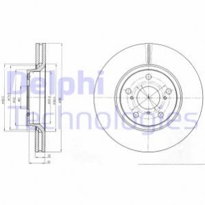 Диск гальмівний Delphi BG4236C