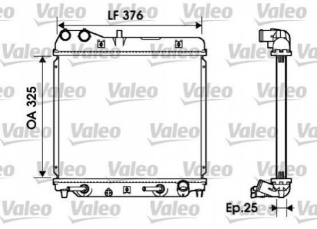 Радиатор. Valeo 734218 (фото 1)