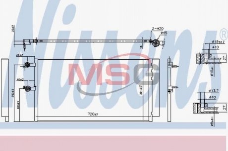 Интеркулер volvo xc90 ii 2020d20h 0914 NISSENS 940743