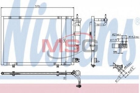 Конденсатор кондиционер NISSENS 940277