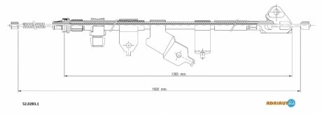 Трос зупиночних гальм ADRIAUTO 52.0283.1