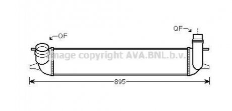 Интеркулер RENAULT LAGUNA (2008) 2.0 DCI (AVA) AVA COOLING RTA4462