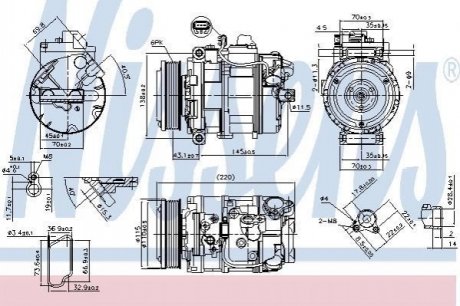 Компресор кондиціонера First Fit NISSENS 89599