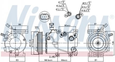 Компрессор кондиционера NISSENS 890229