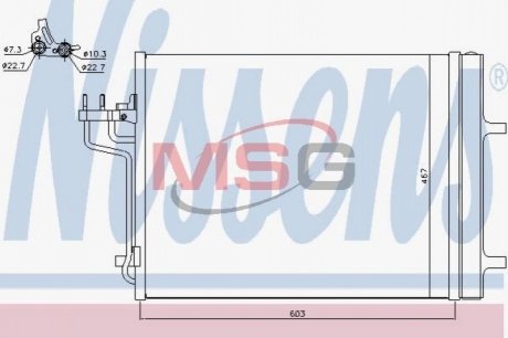 Радіатор кондиціонера First Fit NISSENS 940398