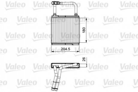 Радіатор (теплообмінник) опалення салону Valeo 811526