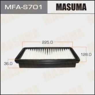 Воздушный фильтр A-980 SUZUKI/ SX4/ YA11S, YB11S, YC11S 06- (1/40) MASUMA MFAS701 (фото 1)