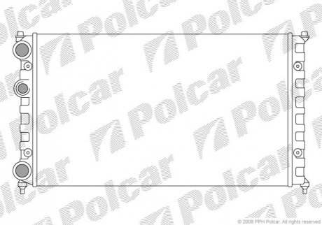 Радиатор АКПП FORD COUGAR 98-99 MONDEO 2.5I 24V 95-97 4G32 Polcar 6713086 (фото 1)