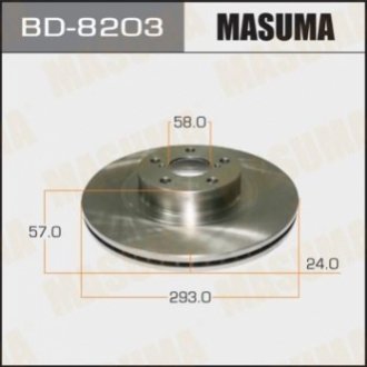 Диск тормозной forester, impreza 01- MASUMA BD-8203
