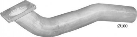 Труба глушитель приёмная для Man TGA POLMOSTROW 68.43 (фото 1)