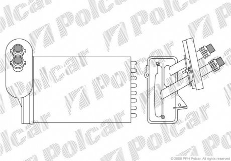 Радиатор отопителя/Детали кузова Polcar 9541N8-1 (фото 1)