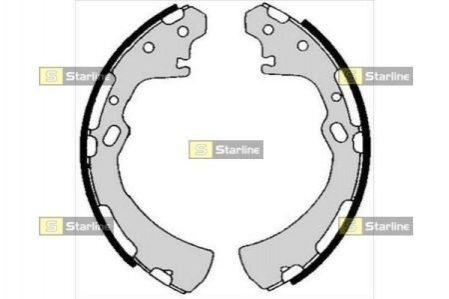 Гальмівні колодки барабанні STARLINE BC 05700 (фото 1)