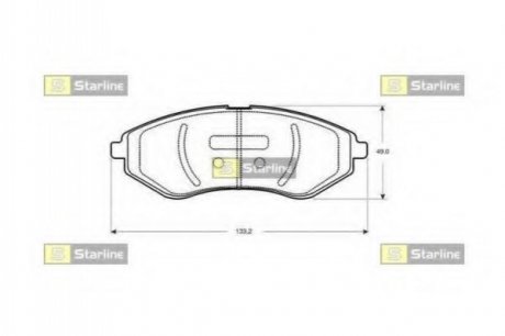 Гальмiвна накладка STARLINE BD S365
