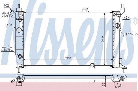 Радиатор основной NISSENS 63253A