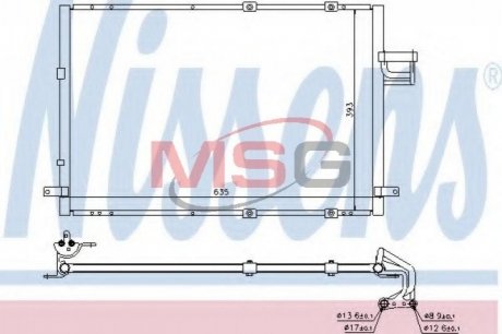 Конденсатор, кондиционер NISSENS 94637