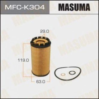 Фильтр масляный MASUMA MFCK304 (фото 1)