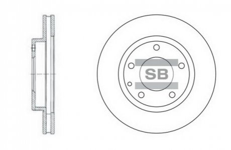 Тормозной диск Hi-Q (SANGSIN) SD4405