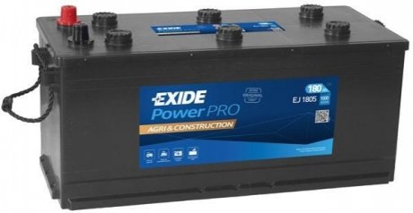 АКБ 6СТ-180 Тип3 Euro (пт 1150) POWER PRO AGRI EXIDE EJ1805 (фото 1)