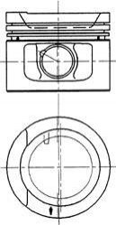 Поршень dm.81.00x1.75x2.0x3.0 std цена за 1 шт KOLBENSCHMIDT 90942600