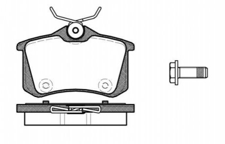 Комплект тормозных колодок, дисковый тормоз WOKING P12913.00 (фото 1)