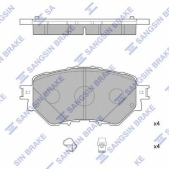 Колодки передние M-3 BM USA Hi-Q (SANGSIN) SP4123