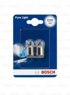 ЛАМПА R10W PURE LIGHT 12V 10 W БЛіСТЕР BOSCH 1987301019