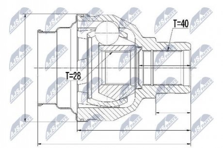 INNER CV JOINT NTY NPWVW031 (фото 1)