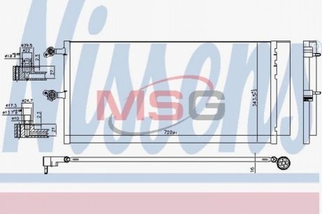 CHЈODNICA KLIM VOLVO S90/V90 2,0/2,0D/2,0H 16- NISSENS 941069