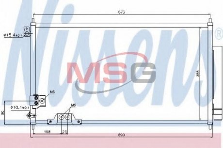 Конденсер кондиціонера NISSENS 94788