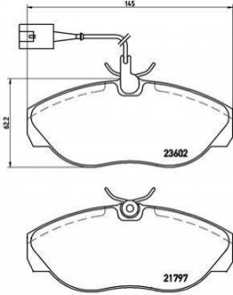 Тормозные колодки дисковые, к-кт. BREMBO P 23 083