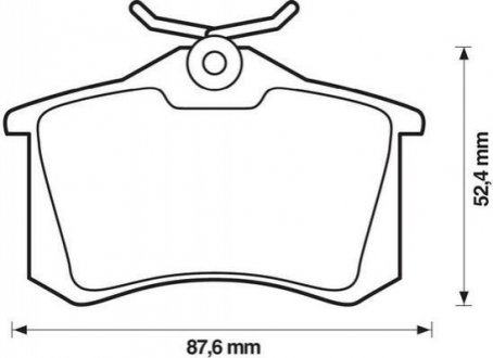 Колодки тормозные задние Jurid 573032J (фото 1)