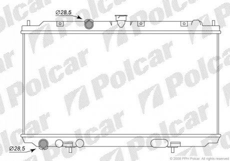 Радиаторы охлаждения Polcar 2757081K (фото 1)