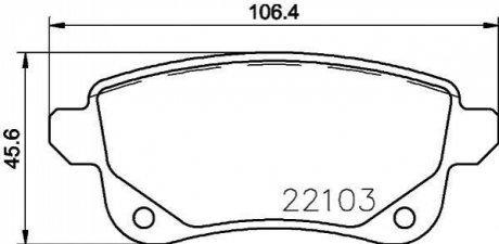 Комплект тормозных колодок дисковый тормоз BREMBO P68064 (фото 1)