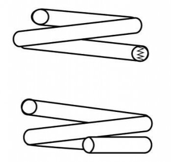 Пружина передняя VW GOLF 92-03, AUDI A3 96-03, SEAT LEON 99-05, SKODA OCTAVIA TOUR 96-10 CS Germany 14.950.707