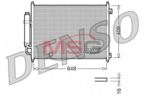 Конденсатор, кондиционер DENSO DCN46001