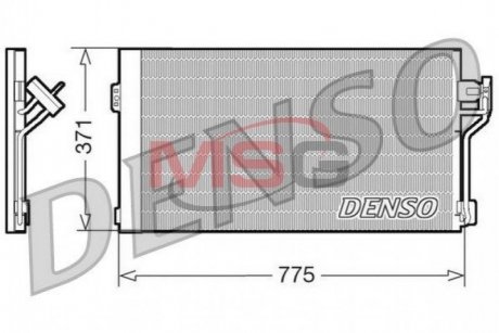 Конденсатор, кондиционер DENSO DCN17050