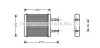 Радиатор печки [OE. 97221-22000 / 22001] AVA COOLING HY6061 (фото 1)