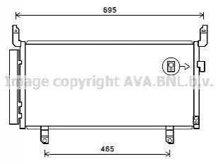 Конденсатор кондиціонера SUBARU FORESTER (2013) 2.0 TDI (вир-во AVA) AVA COOLING SU5104D