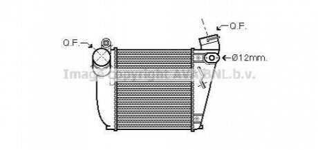 Интеркулер [OE. 1J0.145.803 N] 189*183*64 D=66 AVA COOLING AIA 4354