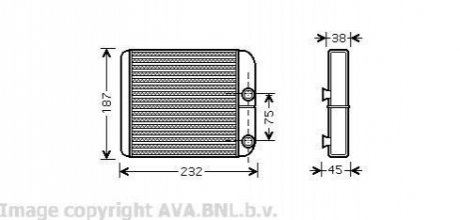 Радіатор отоплення AVA COOLING VO6129