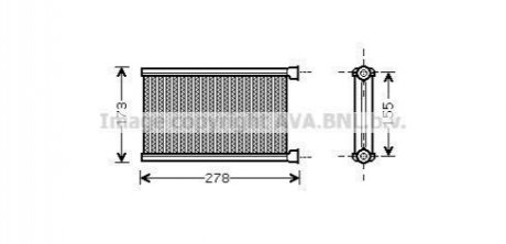 Радиатор отопителя AVA COOLING BW6344