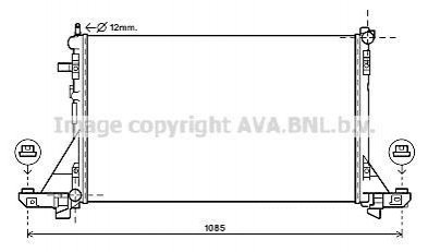 Радиатор охлаждения двигателя AVA AVA COOLING RTA2560