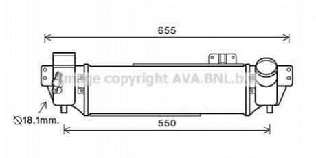 Охолоджувач наддувального повітря AVA COOLING KA4209 (фото 1)