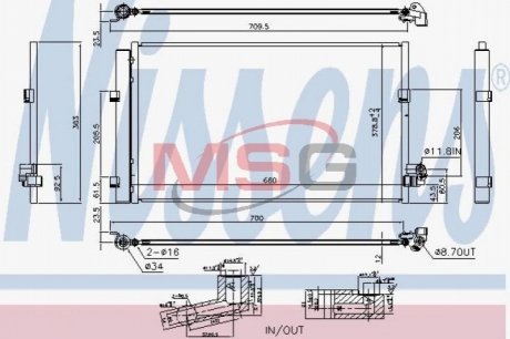 Конденсатор без хладогену NISSENS 940748