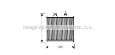 Радиатор отопителя AVA COOLING MS6472 (фото 1)