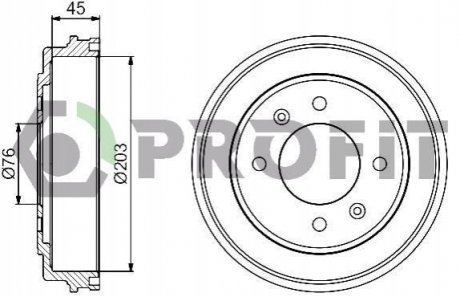 Тормозный барабан PROFIT 50200041