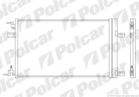 Радиаторы кондиционера Polcar '5511K8C2S'