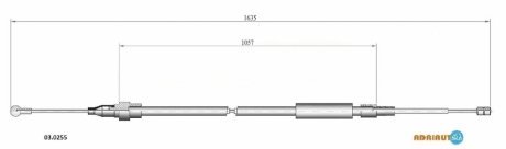 Трос ручного тормоза ADRIAUTO 03.0255